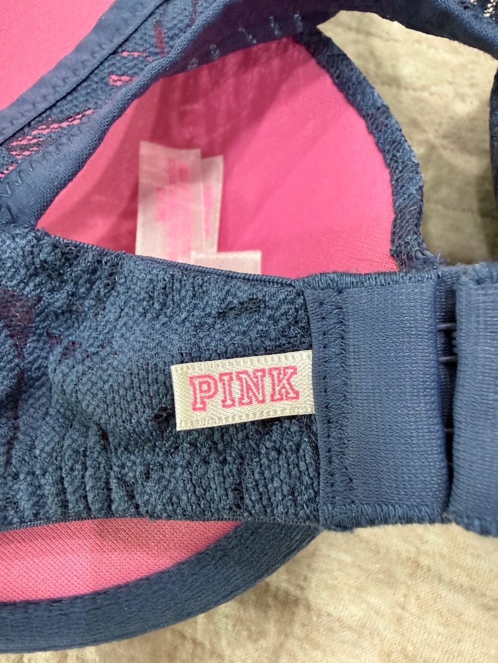 2016 PINK Lace Racerback Bra - Picture 3 of 6